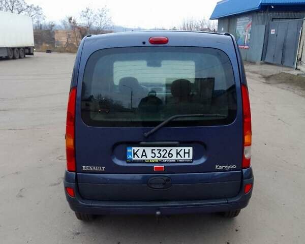 Синий Рено Кенгу, объемом двигателя 1.6 л и пробегом 328 тыс. км за 4200 $, фото 3 на Automoto.ua
