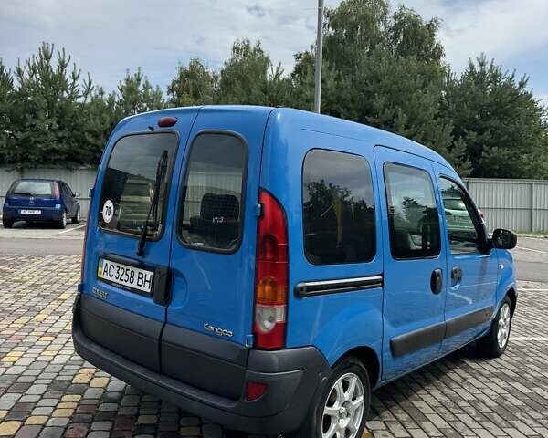Синий Рено Кенгу, объемом двигателя 1.5 л и пробегом 210 тыс. км за 4200 $, фото 2 на Automoto.ua