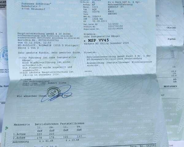 Синій Рено Кєнгу, об'ємом двигуна 1.6 л та пробігом 168 тис. км за 8300 $, фото 33 на Automoto.ua