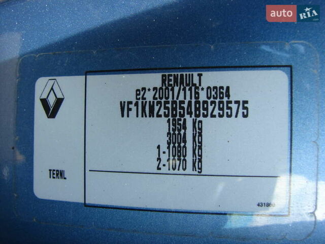 Синий Рено Кенгу, объемом двигателя 1.5 л и пробегом 290 тыс. км за 10500 $, фото 9 на Automoto.ua