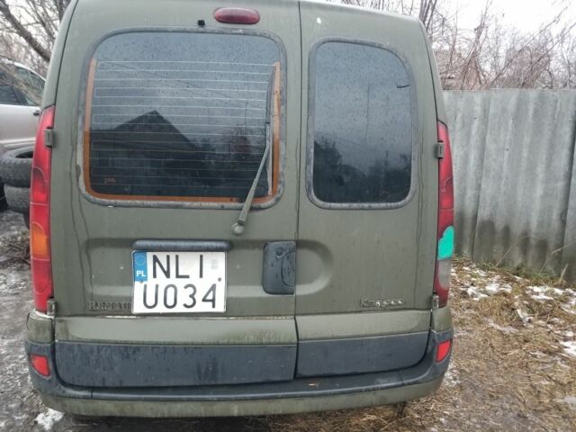 Зеленый Рено Кенгу, объемом двигателя 1 л и пробегом 250 тыс. км за 468 $, фото 1 на Automoto.ua