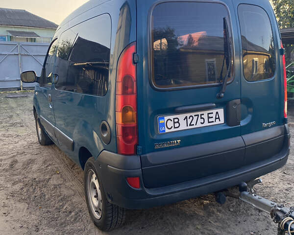 Зеленый Рено Кенгу, объемом двигателя 1.4 л и пробегом 227 тыс. км за 5200 $, фото 2 на Automoto.ua