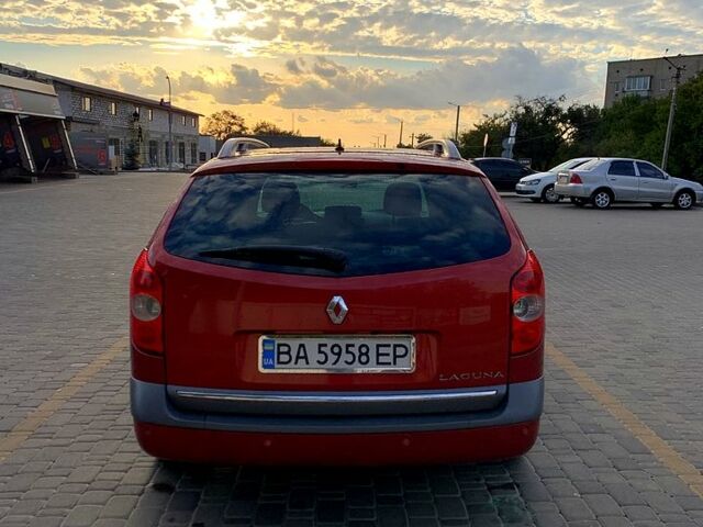 Красный Рено Лагуна, объемом двигателя 2 л и пробегом 204 тыс. км за 5000 $, фото 4 на Automoto.ua