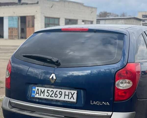 Синий Рено Лагуна, объемом двигателя 1.9 л и пробегом 360 тыс. км за 3500 $, фото 6 на Automoto.ua