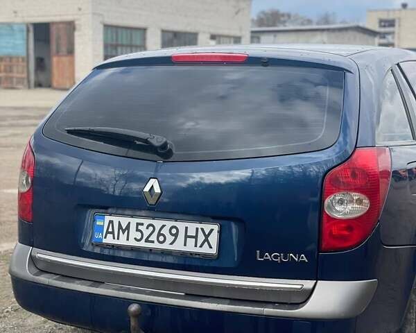 Синий Рено Лагуна, объемом двигателя 1.9 л и пробегом 360 тыс. км за 3500 $, фото 5 на Automoto.ua