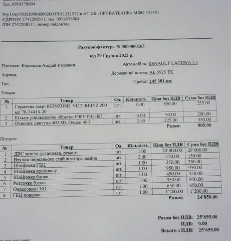 Рено Лагуна 2008 в Каменское - Днепродзержинск на Automoto.ua Синий Рено Лагуна, объемом двигателя 1.5 л и пробегом 276 тыс. км за 6500 $, фото 22 на Automoto.ua