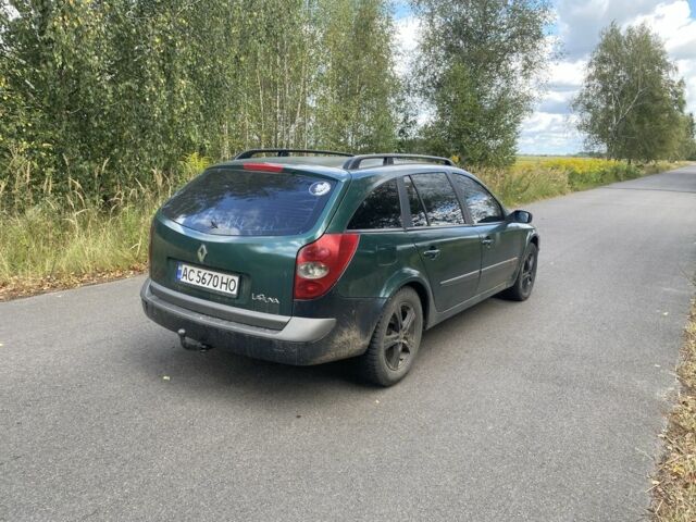 Зеленый Рено Лагуна, объемом двигателя 1.9 л и пробегом 370 тыс. км за 2500 $, фото 2 на Automoto.ua