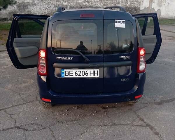 Синий Рено Логан МСВ, объемом двигателя 1.5 л и пробегом 257 тыс. км за 5400 $, фото 7 на Automoto.ua
