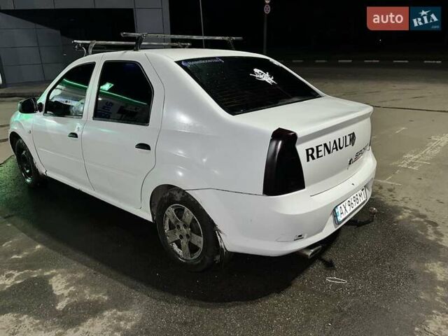 Белый Рено Логан, объемом двигателя 1.4 л и пробегом 349 тыс. км за 3500 $, фото 3 на Automoto.ua