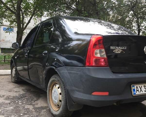 Черный Рено Логан, объемом двигателя 1.39 л и пробегом 224 тыс. км за 2600 $, фото 3 на Automoto.ua