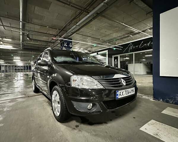 Черный Рено Логан, объемом двигателя 1.39 л и пробегом 149 тыс. км за 5200 $, фото 3 на Automoto.ua