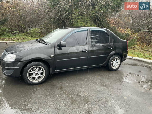 Черный Рено Логан, объемом двигателя 1.39 л и пробегом 350 тыс. км за 4500 $, фото 1 на Automoto.ua