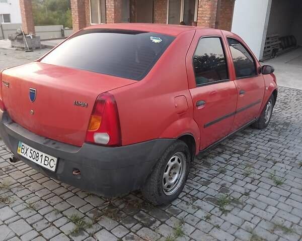 Красный Рено Логан, объемом двигателя 1.4 л и пробегом 246 тыс. км за 2450 $, фото 3 на Automoto.ua