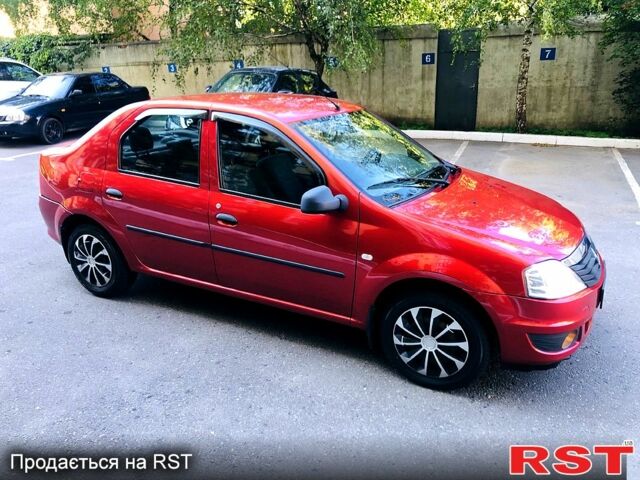 Красный Рено Логан, объемом двигателя 1.4 л и пробегом 189 тыс. км за 3850 $, фото 5 на Automoto.ua