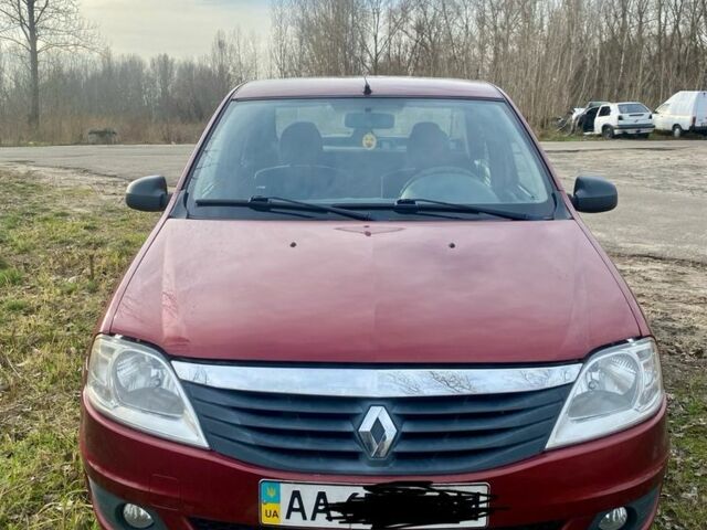 Красный Рено Логан, объемом двигателя 1.4 л и пробегом 179 тыс. км за 1850 $, фото 2 на Automoto.ua