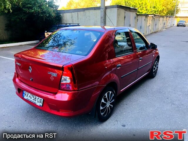 Красный Рено Логан, объемом двигателя 1.4 л и пробегом 189 тыс. км за 3850 $, фото 8 на Automoto.ua