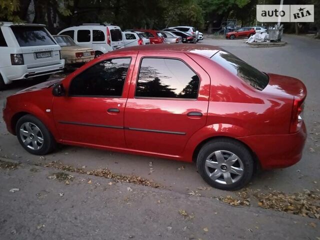 Красный Рено Логан, объемом двигателя 1.4 л и пробегом 120 тыс. км за 6000 $, фото 1 на Automoto.ua