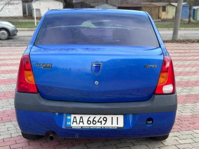 Синий Рено Логан, объемом двигателя 1.6 л и пробегом 250 тыс. км за 2200 $, фото 6 на Automoto.ua