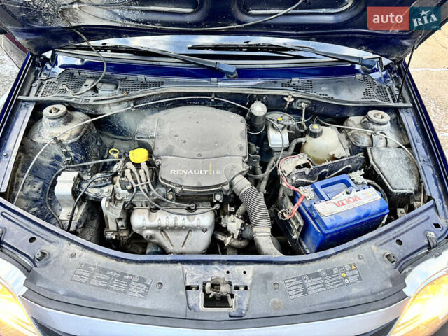 Синій Рено Логан, об'ємом двигуна 1.39 л та пробігом 161 тис. км за 4650 $, фото 35 на Automoto.ua