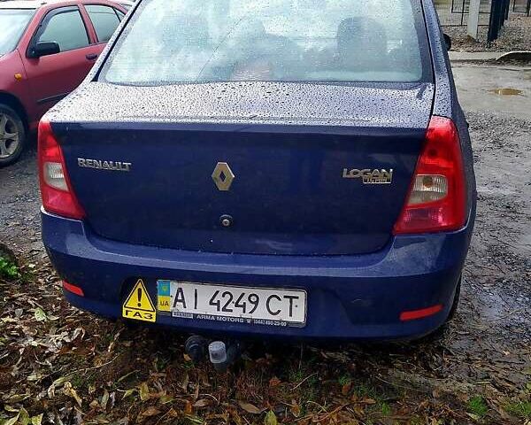 Синий Рено Логан, объемом двигателя 1.4 л и пробегом 183 тыс. км за 3900 $, фото 5 на Automoto.ua