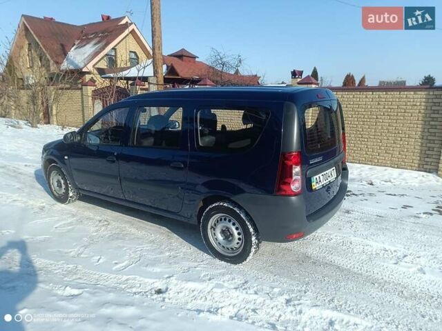Синий Рено Логан, объемом двигателя 1.6 л и пробегом 82 тыс. км за 6500 $, фото 4 на Automoto.ua