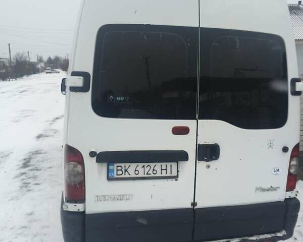 Белый Рено Мастер, объемом двигателя 2.5 л и пробегом 590 тыс. км за 6100 $, фото 2 на Automoto.ua
