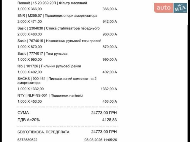 Белый Рено Мастер, объемом двигателя 2.3 л и пробегом 255 тыс. км за 14000 $, фото 1 на Automoto.ua
