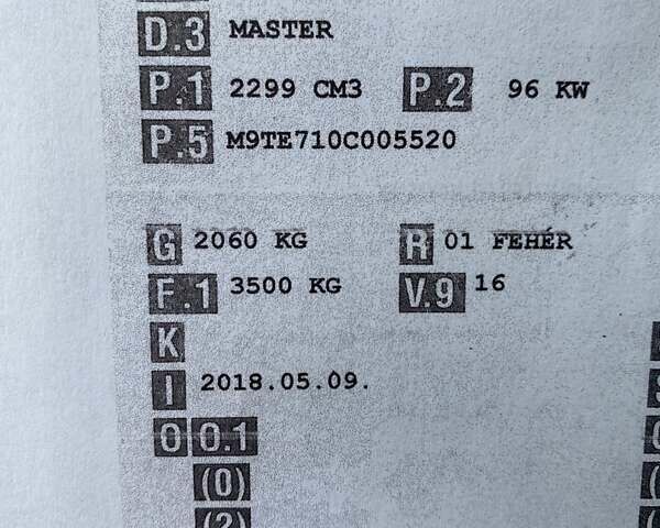 Белый Рено Мастер, объемом двигателя 2.3 л и пробегом 162 тыс. км за 18300 $, фото 48 на Automoto.ua