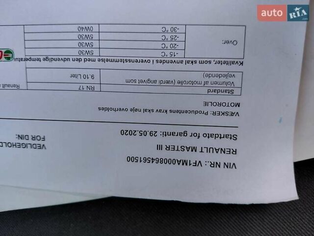 Белый Рено Мастер, объемом двигателя 2.3 л и пробегом 280 тыс. км за 17900 $, фото 45 на Automoto.ua