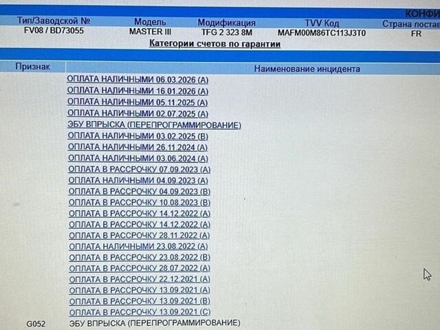 Белый Рено Мастер, объемом двигателя 2.3 л и пробегом 194 тыс. км за 20499 $, фото 34 на Automoto.ua