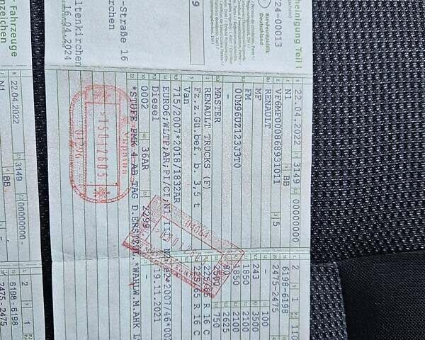 Белый Рено Мастер, объемом двигателя 2.3 л и пробегом 190 тыс. км за 19900 $, фото 95 на Automoto.ua