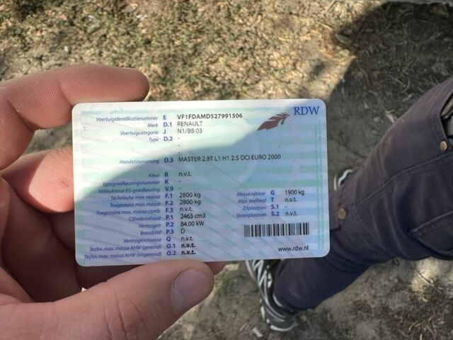 Білий Рено Мастєр, об'ємом двигуна 2.5 л та пробігом 200 тис. км за 3000 $, фото 7 на Automoto.ua