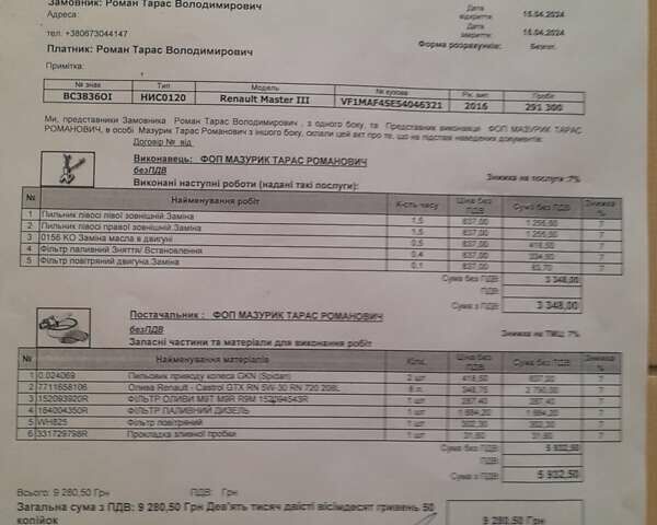Белый Рено Мастер, объемом двигателя 2.3 л и пробегом 316 тыс. км за 14200 $, фото 17 на Automoto.ua