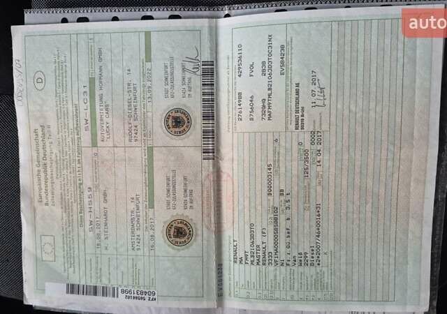Белый Рено Мастер, объемом двигателя 2.3 л и пробегом 236 тыс. км за 15900 $, фото 64 на Automoto.ua