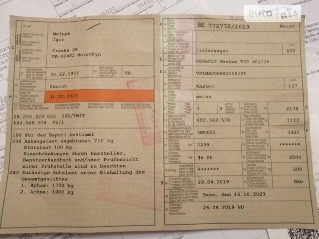 Белый Рено Мастер, объемом двигателя 2.3 л и пробегом 300 тыс. км за 16900 $, фото 19 на Automoto.ua