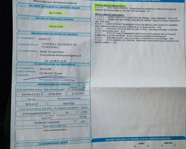 Белый Рено Мастер, объемом двигателя 2.3 л и пробегом 315 тыс. км за 17600 $, фото 100 на Automoto.ua