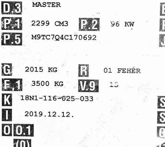 Белый Рено Мастер, объемом двигателя 2.3 л и пробегом 193 тыс. км за 15550 $, фото 42 на Automoto.ua