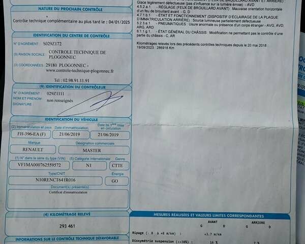 Белый Рено Мастер, объемом двигателя 2.3 л и пробегом 315 тыс. км за 17600 $, фото 99 на Automoto.ua