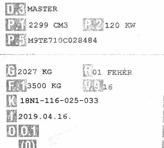 Белый Рено Мастер, объемом двигателя 2.3 л и пробегом 181 тыс. км за 19500 $, фото 49 на Automoto.ua