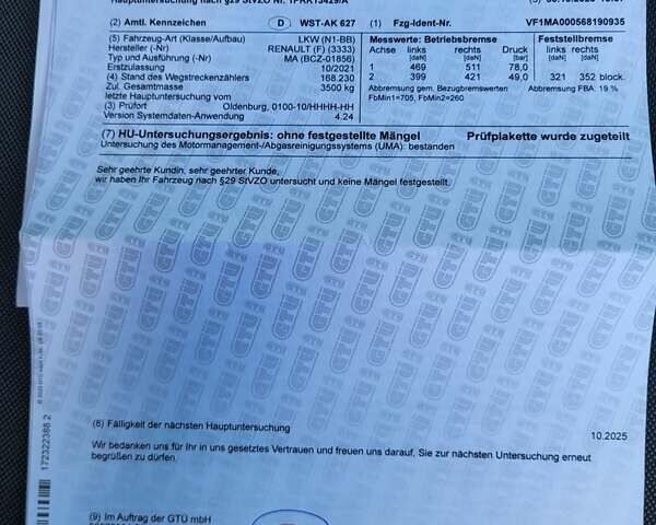 Белый Рено Мастер, объемом двигателя 2.3 л и пробегом 275 тыс. км за 21900 $, фото 67 на Automoto.ua