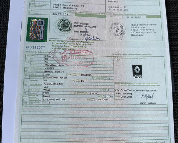 Белый Рено Мастер, объемом двигателя 2.3 л и пробегом 171 тыс. км за 20700 $, фото 107 на Automoto.ua