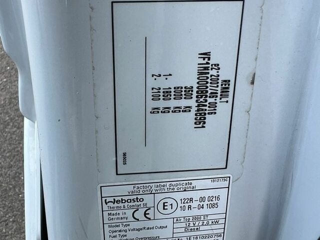 Білий Рено Мастєр, об'ємом двигуна 2.3 л та пробігом 220 тис. км за 18900 $, фото 35 на Automoto.ua