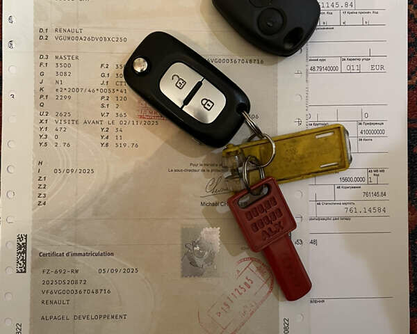 Белый Рено Мастер, объемом двигателя 2.3 л и пробегом 194 тыс. км за 29750 $, фото 1 на Automoto.ua