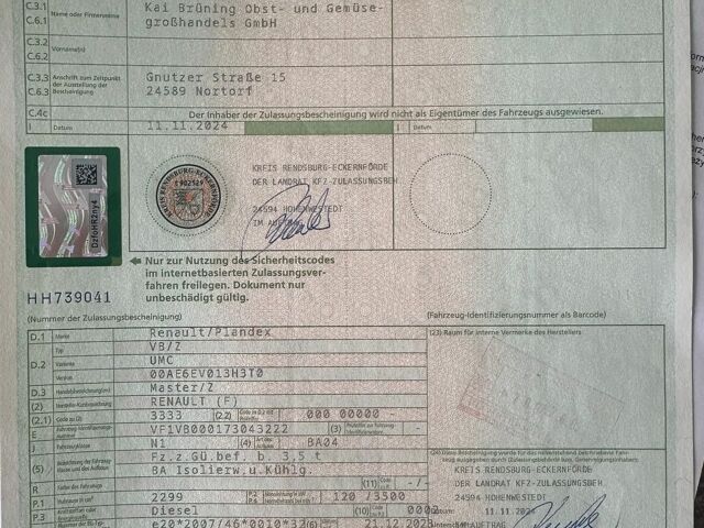 Белый Рено Мастер, объемом двигателя 2.29 л и пробегом 93 тыс. км за 32000 $, фото 29 на Automoto.ua