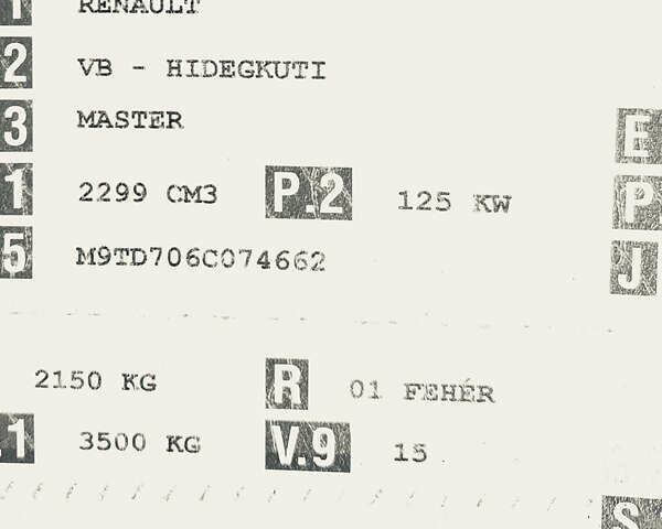 Білий Рено Мастєр, об'ємом двигуна 2.3 л та пробігом 210 тис. км за 15350 $, фото 67 на Automoto.ua