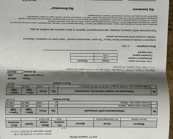 Белый Рено Мастер, объемом двигателя 2.3 л и пробегом 303 тыс. км за 23100 $, фото 32 на Automoto.ua