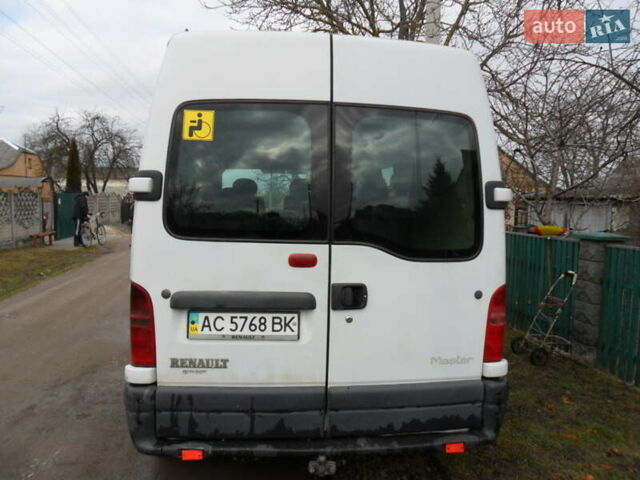 Белый Рено Мастер, объемом двигателя 2.5 л и пробегом 312 тыс. км за 5800 $, фото 3 на Automoto.ua