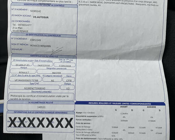 Белый Рено Мастер, объемом двигателя 2.3 л и пробегом 230 тыс. км за 20000 $, фото 31 на Automoto.ua