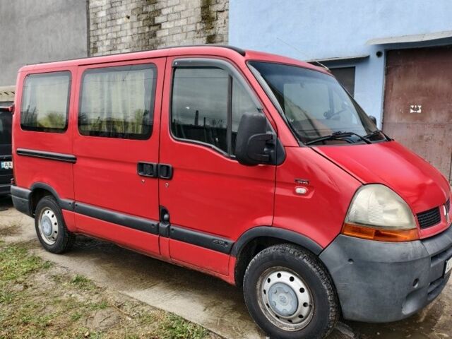 Красный Рено Мастер, объемом двигателя 2.5 л и пробегом 205 тыс. км за 9000 $, фото 1 на Automoto.ua