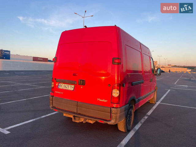 Красный Рено Мастер, объемом двигателя 2.46 л и пробегом 480 тыс. км за 5400 $, фото 1 на Automoto.ua